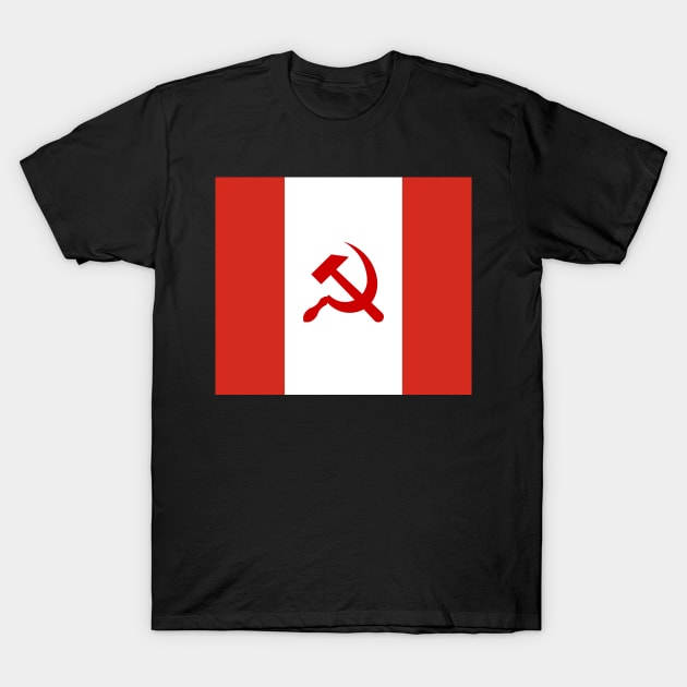 Communist Flag of Canada T-Shirt by SolarCross